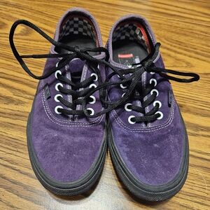 Vans Skate Authentic, Pig Suede Dark Purple/Black Shoes